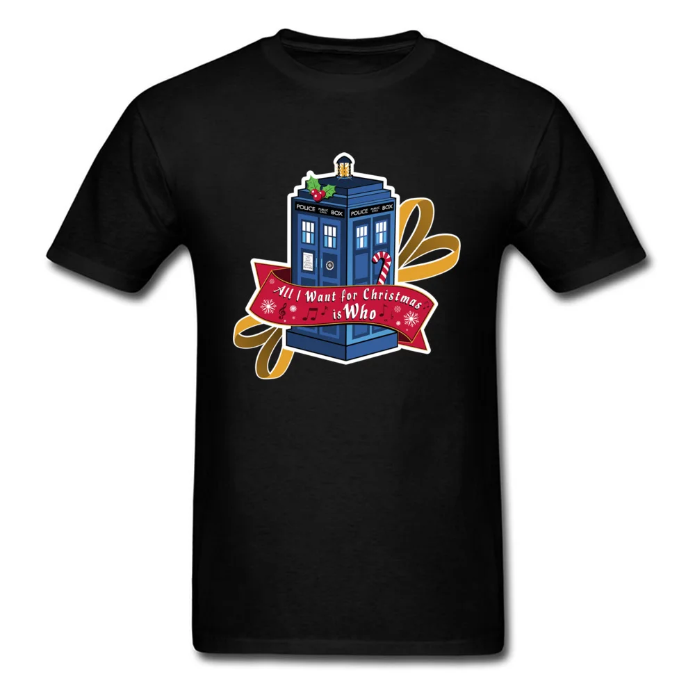 Classic Street Labor Day Pure Cotton Round Neck Men Tops Shirts Geek Tee Shirts Family Short Sleeve T Shirt Wholesale all i want for christmas is who 4973 black