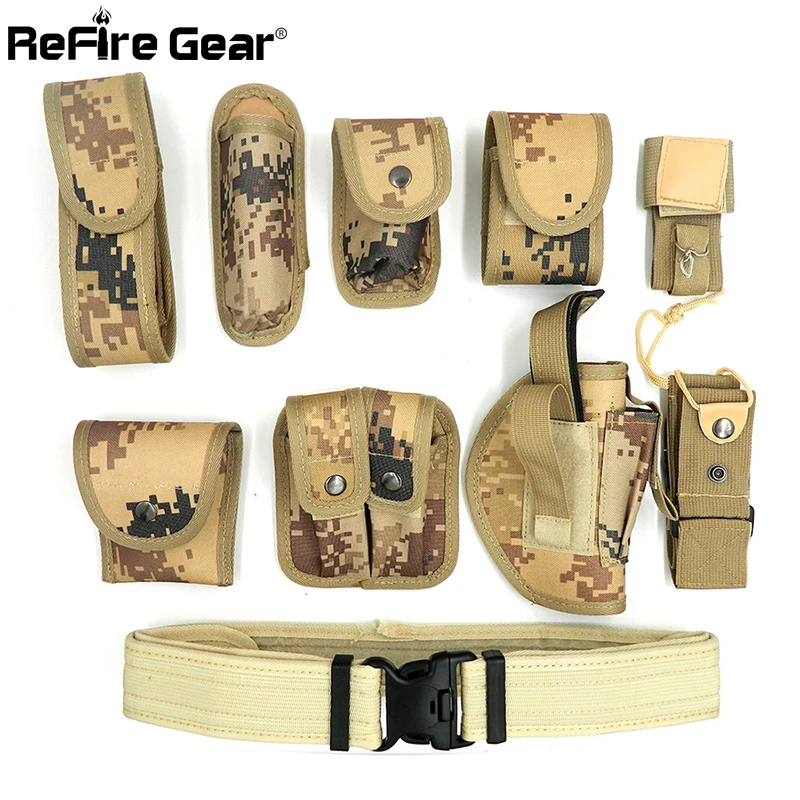ReFire Gear 10 в 1 Молл SWAT военная техника тактический пояс для мужчин армейский