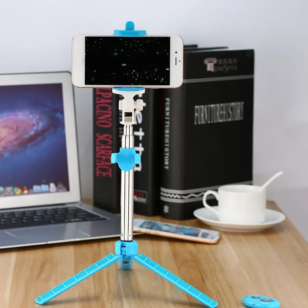 

Wireless Bluetooth 4.0 Selfie Stick 4 in 1 Remote Shutter Handheld Selfie Stick Monopod Tripod Holder for IOS Android Cell Phone