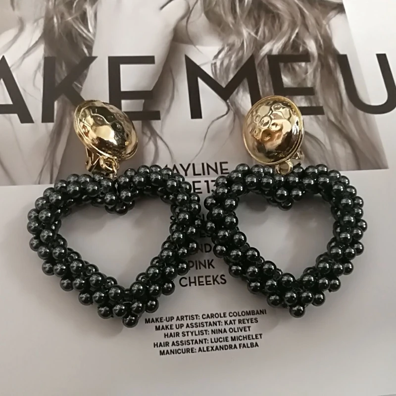 Женские серьги с жемчугом Mimiyagu корейские ручной работы в форме