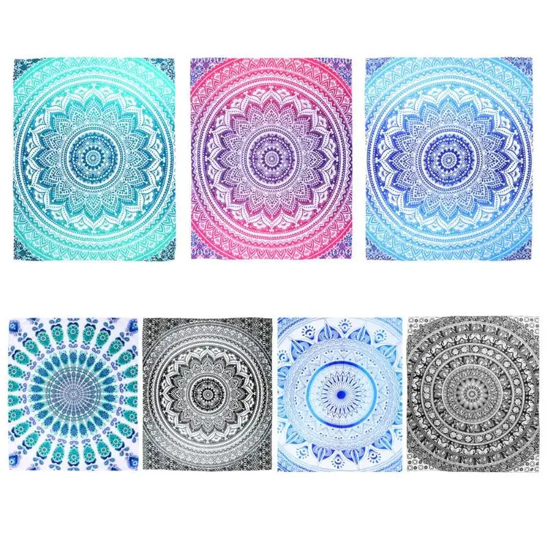 

Family New Fashion Tapestry Boho Geometric Printing Carpet Picnic Beach Mat Sleeping Blanket Tapestry Multi-color Tapestry