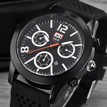 

Men's Watches Luxury Black Dial Stainless Steel Date Quartz Analog Sport Wrist Watch Man Relojes Hombre 2019 saat erkek kol saat