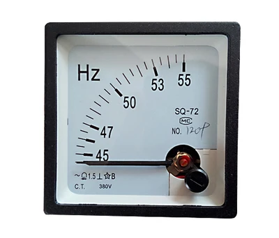 

SQ72 45-55HZ 220V Arabic Numerals 45-55Hz HERTZ Frequency Panel Meter AC 220V