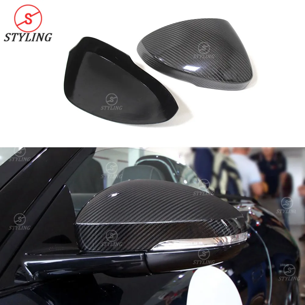 Rear Side View Mirror Cover For Jaguar F Type Carbon Fiber Mirror Cover