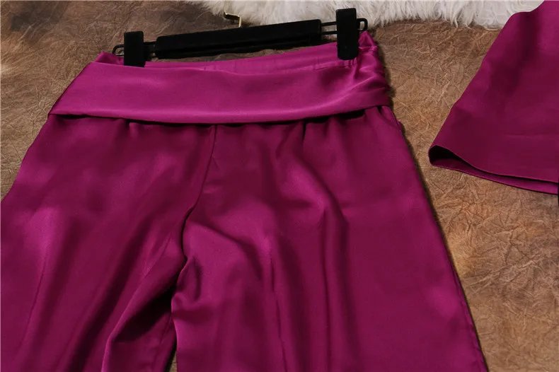 Осенний Женский комплект со штанами, Европейский темперамент, модный сексуальный топ без рукавов с v-образным вырезом и широкие брюки, костюм