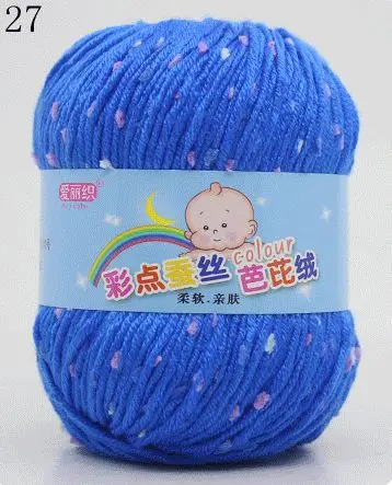 High Quality Baby Cotton Cashmere Yarn For Hand Knitting Crochet Worsted Wool Thread Colorful Eco-dyed Needlework 34