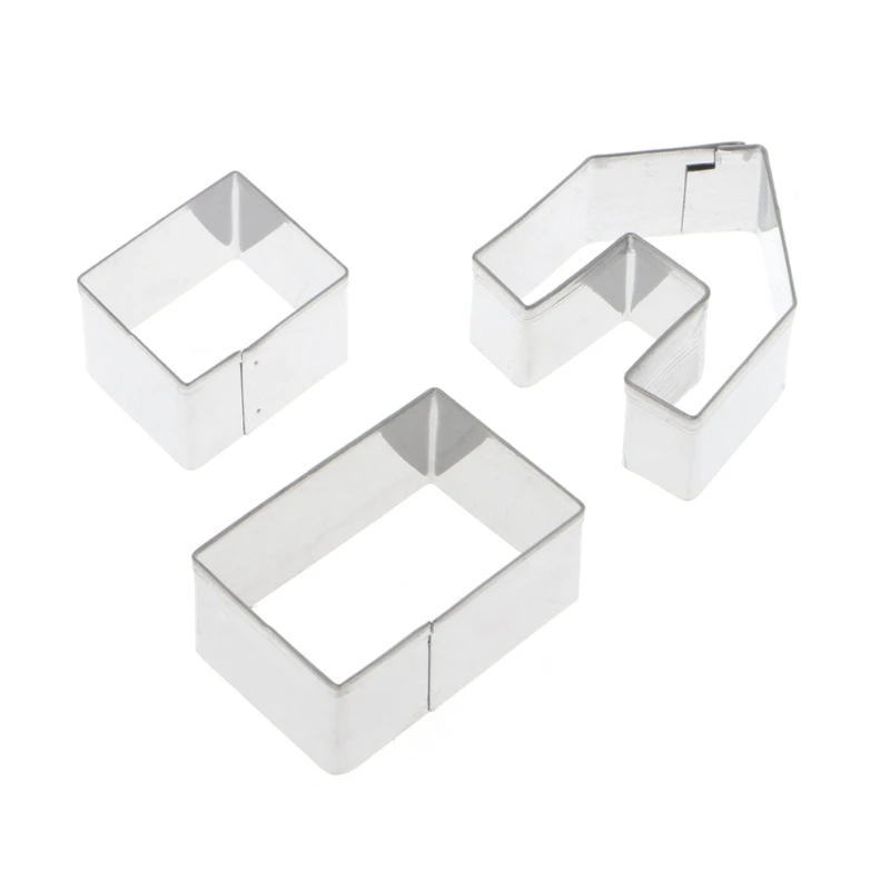 

Christmas Gingerbread House Biscuit Cutter Set Stainless Steel Cookie Mould