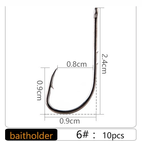10 шт./упак. 3#-14# Высокоуглеродистый рыболовный крючок с одним крюком для ловли карпа, сома Anzol Peche рыболовные снасти джиг рыболовный крючок - Цвет: size 6