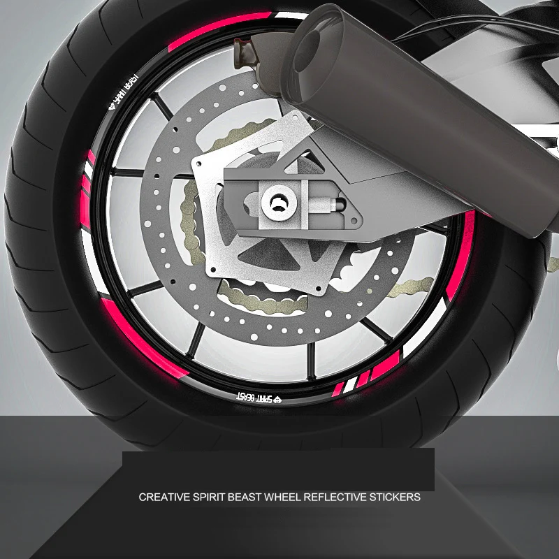Badges Decals Emblems 4 Domed 3d Rim Wheel Stickers Stripe Ducati