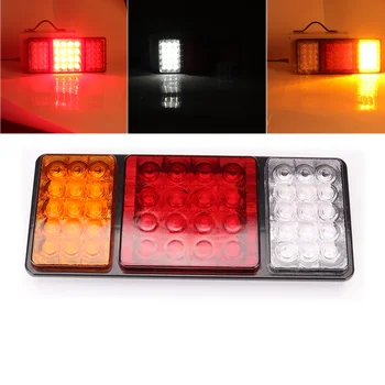 

Rectangle 12V 46LEDS Trailer Truck lorry LED VAN Tail Light Lamp Car-Trailer Taillight Reversing Running Brake Turn rear lights