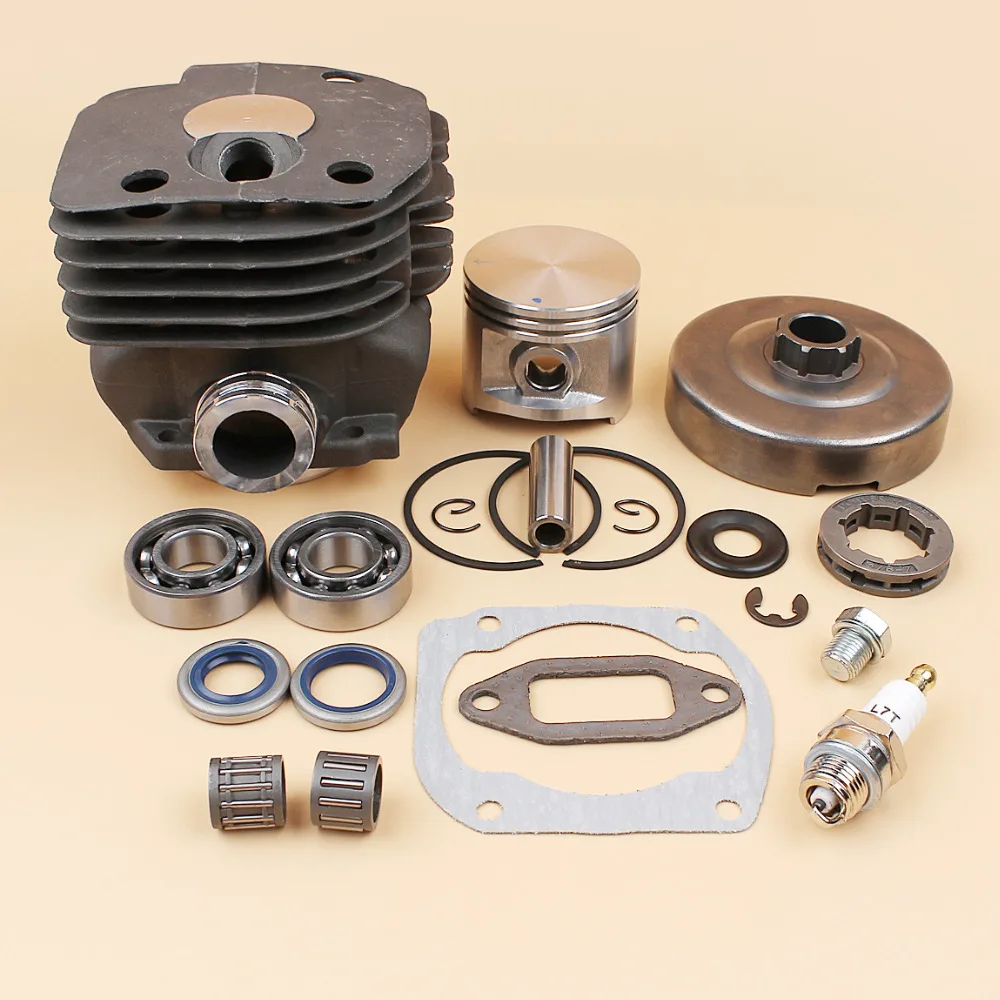 

Cylinder Piston Crank Bearing Clutch Drum Sprocket Rim Rebuild Kit For HUSQVARNA 362 365 371 372 XP (50mm) Chainsaw Parts