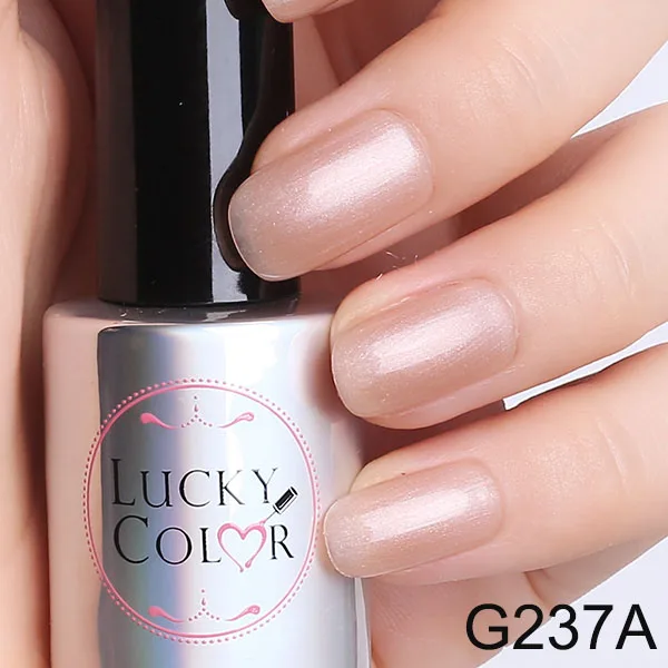 Lucky color Nude УФ гель лак для ногтей розовый долговечный замачиваемый светодиодный лак для маникюра красоты DIY гель лак для ногтей Инструменты 9 цветов 10 мл - Цвет: G237A