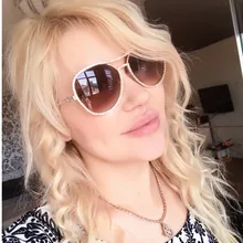 Роскошный женский декоративный кристалл солнцезащитные очки брендовая дизайнерская медная рамка очки солнцезащитные очки винтажное Зеркало Пилот Солнцезащитные очки Новинка