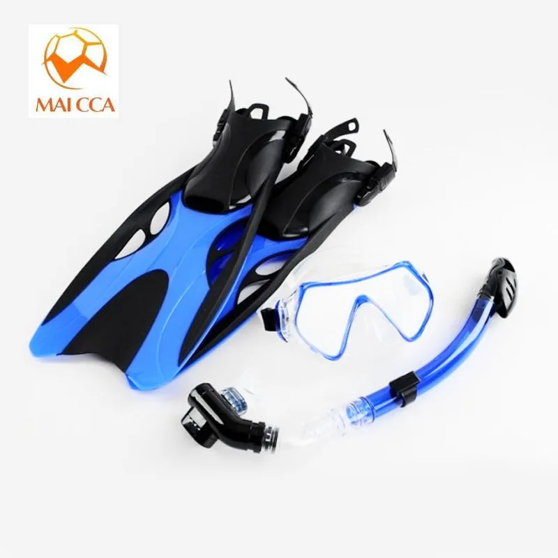 

Professional scuba Diving mask adult Swimming Fins with snorkel tube set long Snorkeling shoes monofin Equipment Diving Flippers