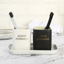Ванная комната стаканы Зубная щётка чашки мыть полоскания костюм чашки декоративные кружка для воды роскошные печати Керамика Материал мыть чашки 17