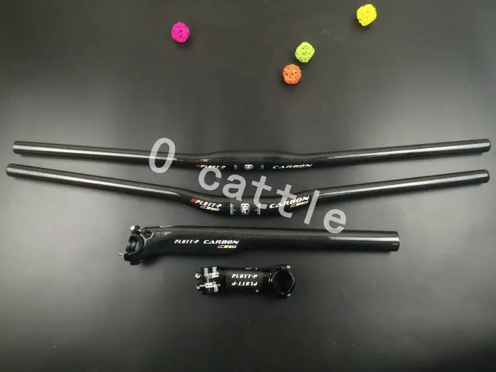 

New PLATT-P WSS MTB Road Bike Handlebar Bike Ride Flat Handlebar + Stands + Seatpost Mountain Bike Parts Bicecleta Accessories