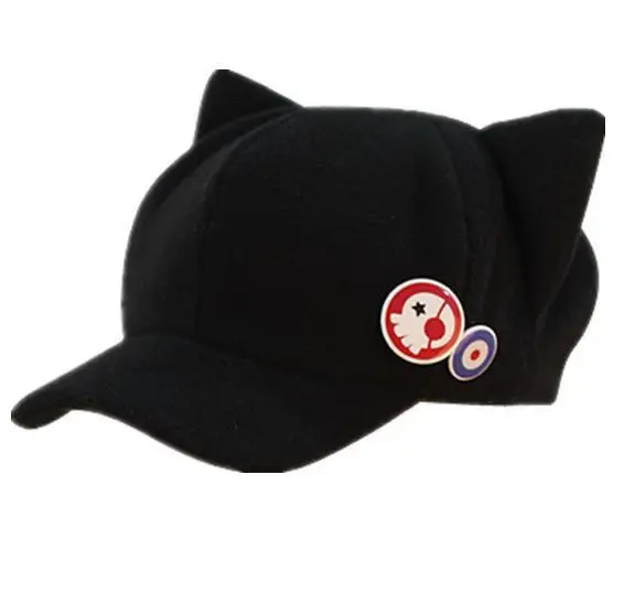 Ходовой товар eva caps asuka hat Q версия зимних шапок мультяшная кошка новая театральная модная шляпа с 2 значками