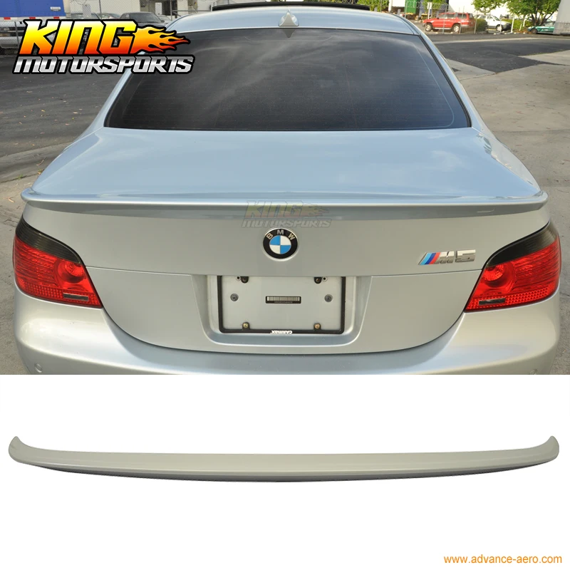 For 04 10 BMW 5 Series E60 M5 4Dr 4Door Unpainted ABS AC Style Rear