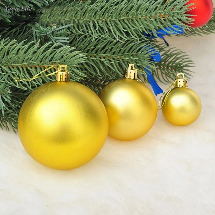 

ISHOWTIENDA 2017 New 6Pcs Christmas Balls Baubles Party Xmas Tree Decorations Hanging Ornament Decor
