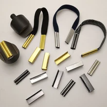 10 шт 7,5*25 мм бесшовные металлические шнурки наконечники Сменная головка для шнурков цилиндрические наконечники квадратные DIY шнурки Аксессуары