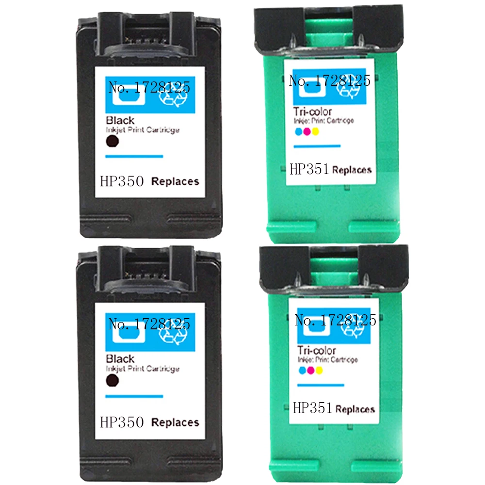 

4x ink printer cartridge for HP 350XL 351XL Photosmart C5240 C5250 C5280 C4485 C4486 C4480 C5580 D5368