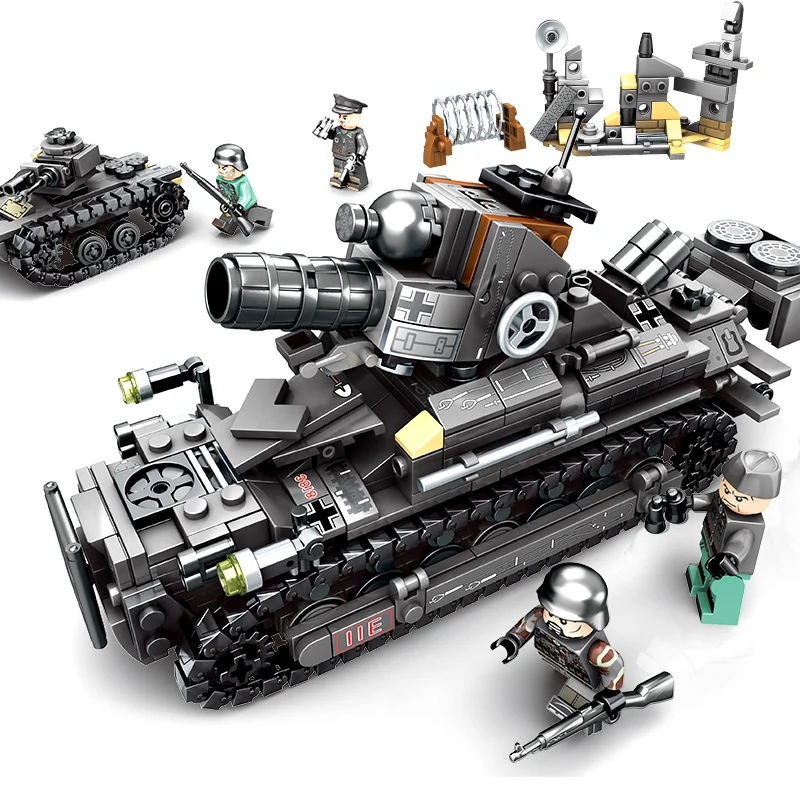 

SEMBO Empires of steel Military Super Tank Combat Vehicle Building Blocks Sets Bricks Toys for Children