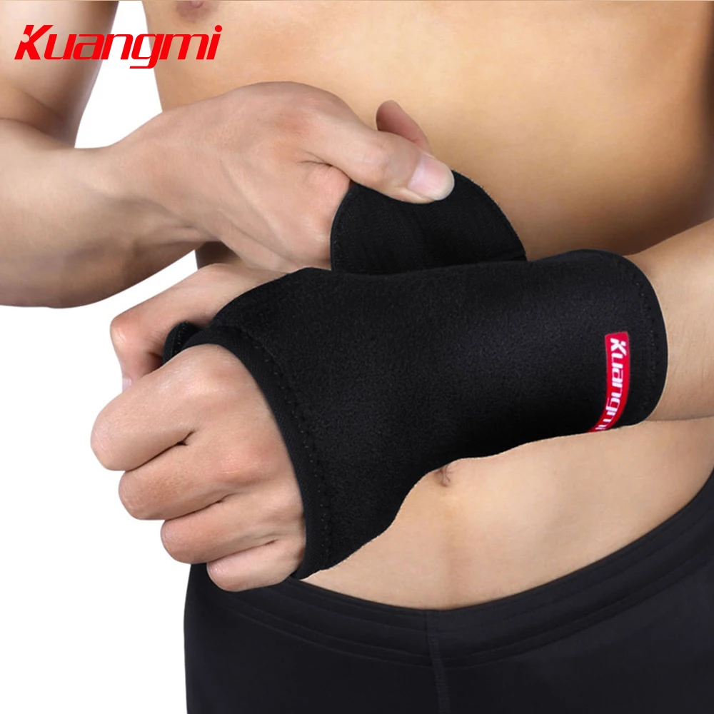 Kuangmi 1 Pc Wrist Wraps Removable Steel Wrist Splint Brace Wrist Band