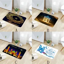 Рамадан фестиваль удобный квадратный фланелевый кухонный нескользящий коврик 40*60 см напольный коврик для ванной современный стиль