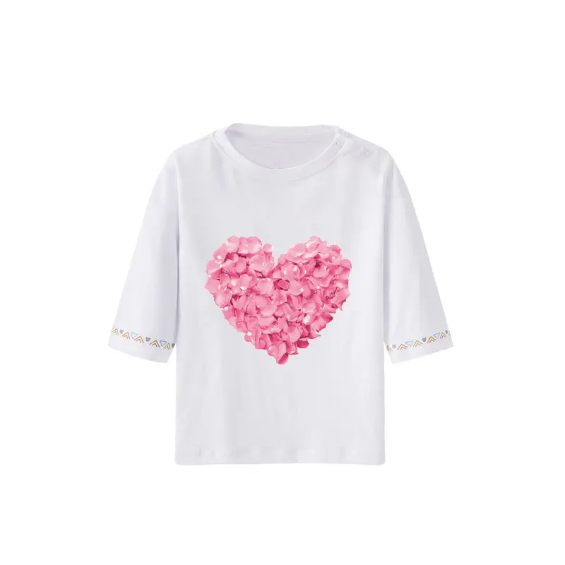 Розовый цветок сердце железные патчи для одежды термо-Стикеры для одежды теплопередающие термоколланты футболка платье diy патч parches ropa