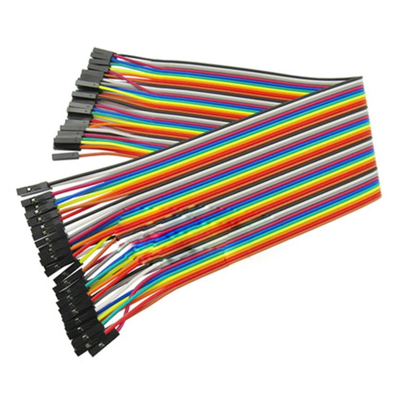 40pcs 30CM 2.54MM 1P 1P Female to Female Jumper Wire Dupont Cables ShieldTool Parts AliExpress