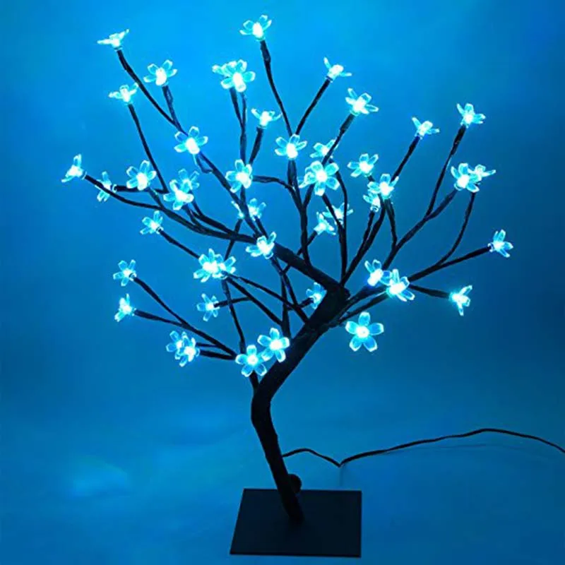 Lightshare 18Inch Cherry Blossom Bonsai Tree, 48 LED Lights,for xms, and new years,Three colors