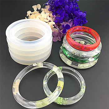 

Round Silicone Mold Casting Mould For Resin Bangle Bracelet Jewelry Hot DIY Tool