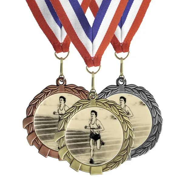 Высокое качество выгравированный антикварный бегущий сувенир 3D медаль на заказ