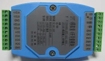 

PT100 analog inpu digital output module 2 way PT100+4 way 20mA+4 way switch output