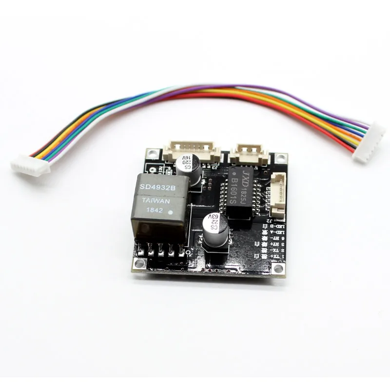  Input 44-57V 38*38mm cctv ip camera POE module 8pin poe cable PCB board output DC 12V for IPC with  - 32957907478