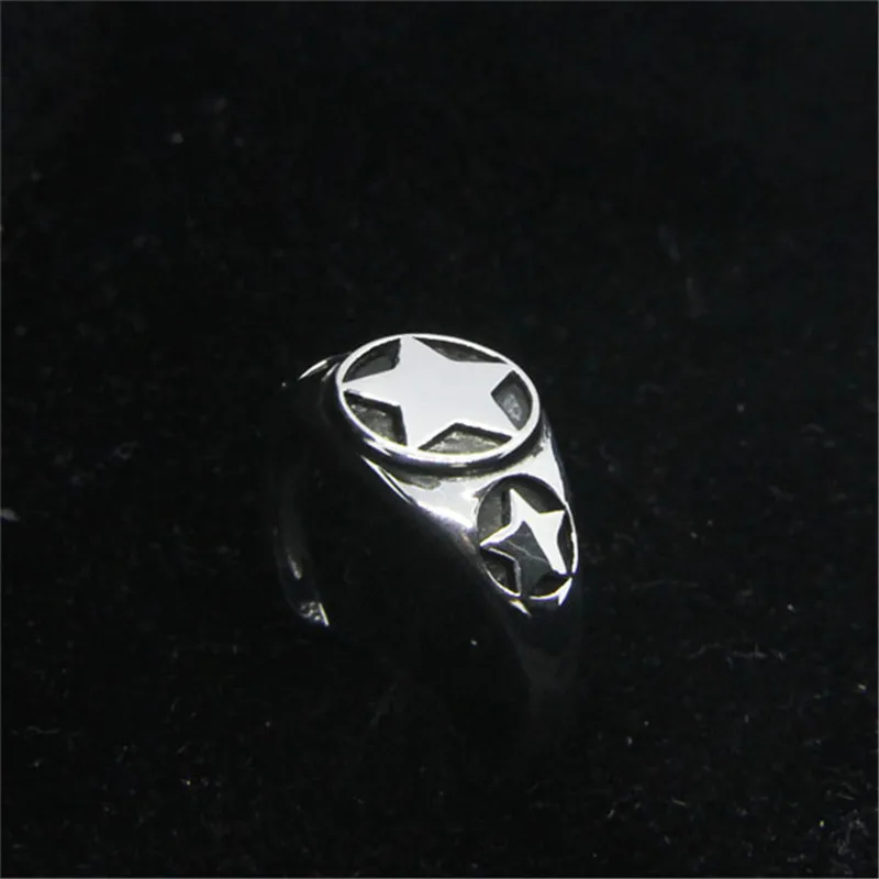 

Size 6-10 Dropship 925 Sterling Silver Polish Star Ring Newest Lady Girls S925 Fashion Popular Ring