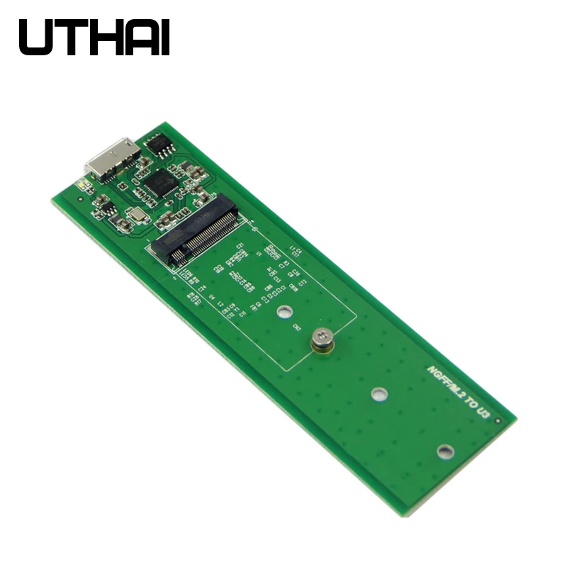 UTHAI G03 NGFF к USB3.0 мобильному жесткому диску M.2 SSD адаптер карта Внешний защитный корпус для m2 SSD USB 3,0 HDD Чехол