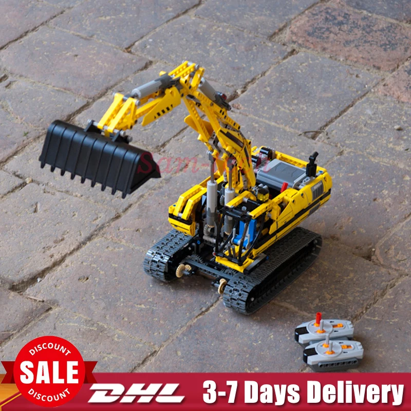 

2018 LEPIN 20007 1123pcs Technic series excavator Model Building Kit Blocks Brick Compatible Educational Toys Legoings 8043