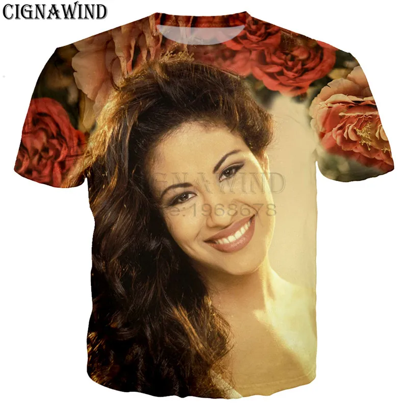 

Latest design t shirt men/women singer selena quintanilla 3D printed t-shirts casual hip hop style tshirt streetwear summer tops