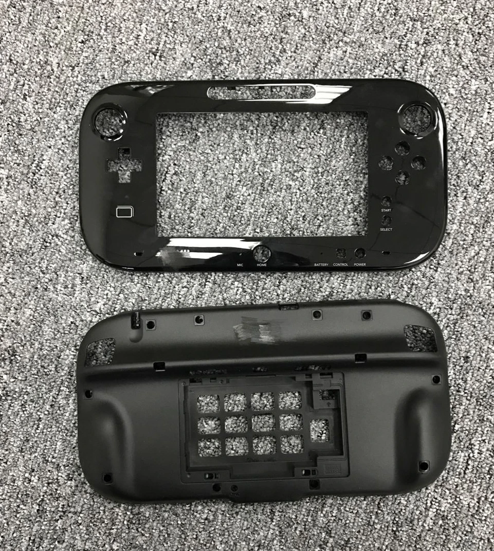 

original black and white for wiiu gamepad case housing shell without battery cover replacement