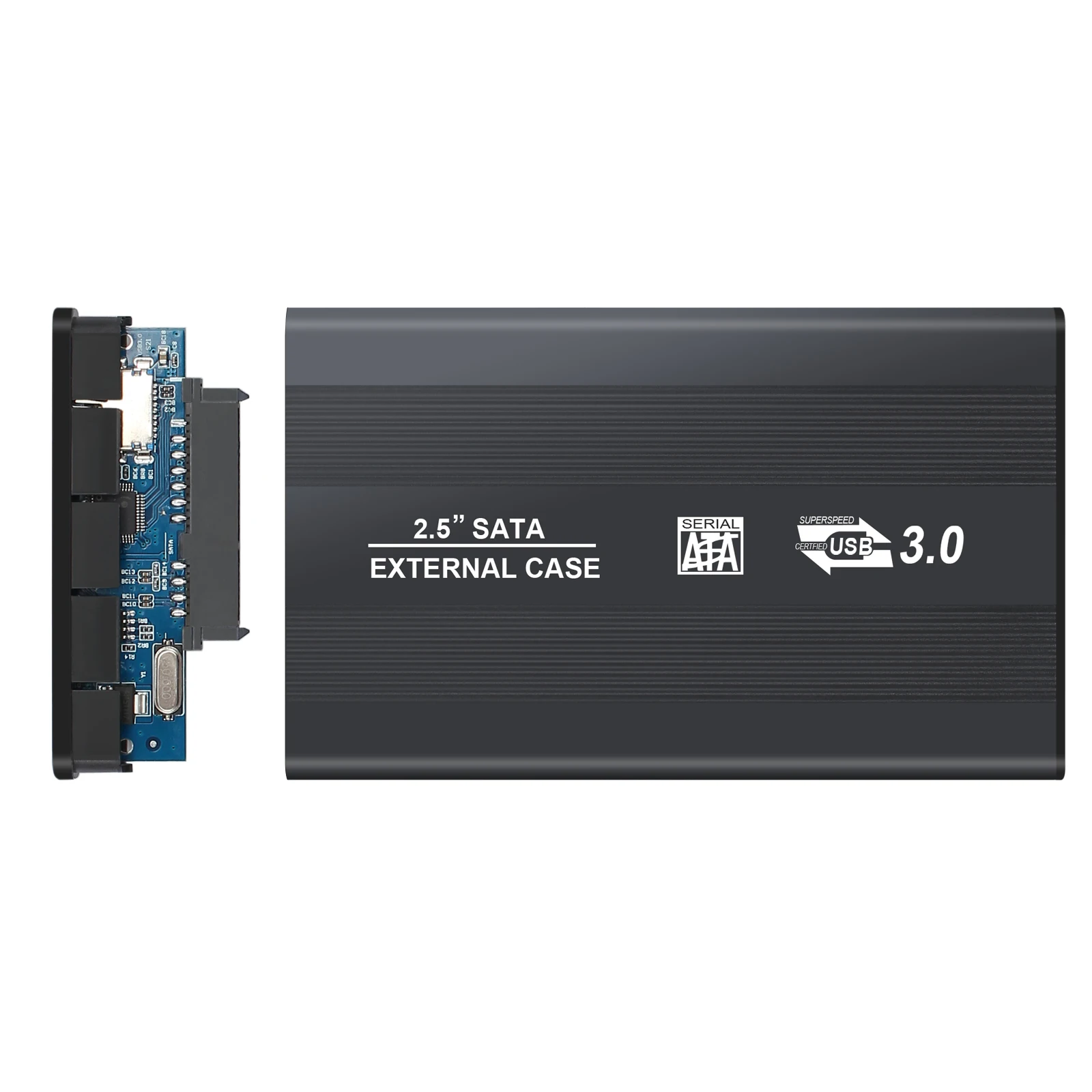 ESYNiC USB 3,0 внешний жесткий диск 2," SATA HDD SSD Корпус чехол Caddy черный алюминиевый корпус до 5 г/локон и 2000 Гб