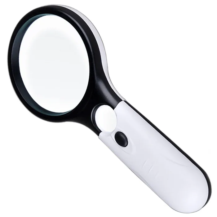 AIBOULLY 10 Times Magnification Handheld Magnifier With LED Light Outdoor Carrying Survival Tool Reading Recognition Antique | Инструменты