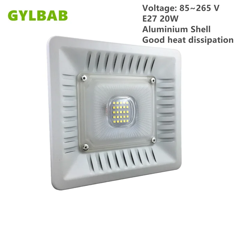 

Gylbab AC 110v 220v e27 20w 25leds 30w 36leds led bulb with shade floodlight aluminum shell lamp panel kitchen toilet cover