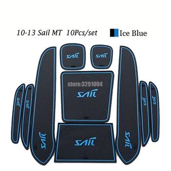 

Car Door groove mat For Chevrolet Sail MT 2010-2013,3D Rubber Mat Gate slot pad Non-slip mats Car decoration Auto Styling