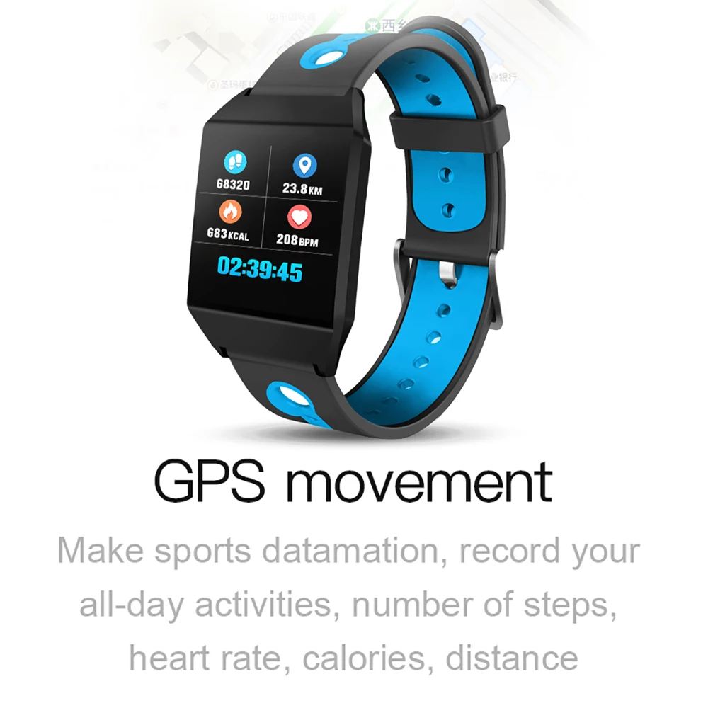 Timethinker W1 Smart Watch Bracelet Relojes Sports Blood Pressure Heart Rate Monitor Men AGPS Pedometer Looks like Fitbit Ionic