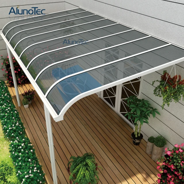 Polycarbonated Couverture De Toit Jardin Balcon Patio Couvert Auvent 5