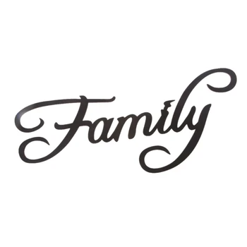 

Family Letter Word Wood Hanging Sign Wall Decal Sticker Room Home Decor Ornament