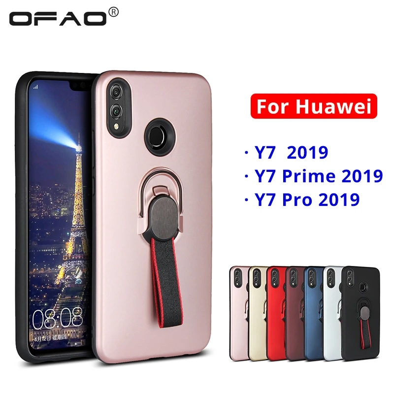 Чехол для Huawei Y7 Y 7 Prime Pro 2019 мягкий силиконовый чехол из ТПУ с кольцом и лентами