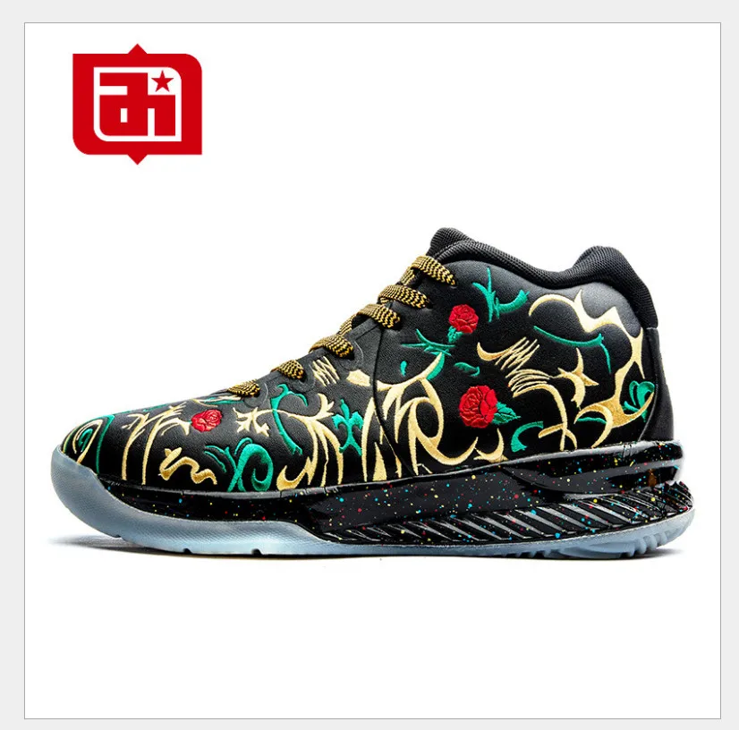 

Basketball shoes men's shoes 2019 spring new men's high-cut leather cushioning basketball shoes boots