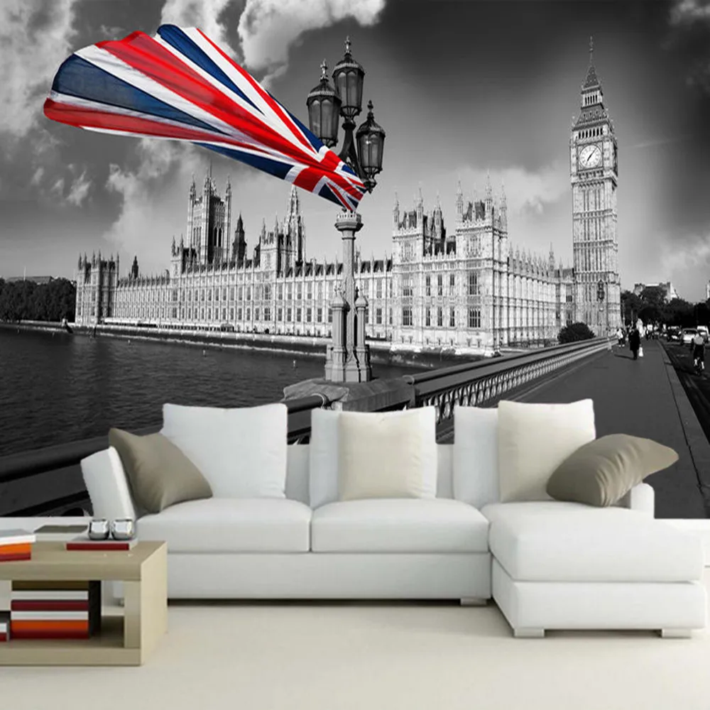 

Papel de parede Big Ben London 3d wallpaper,living room tv sofa wall bedroom wall papers home decor restaurant bar cafe mural